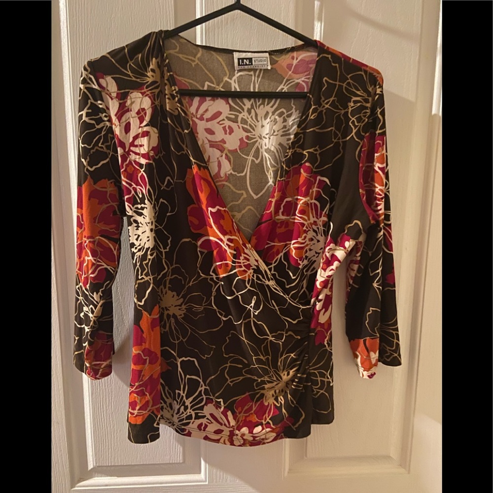 Faux wrap top
